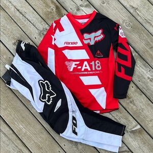Fox 180 Jersey and Dirt Bike Pants